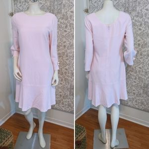 Karl Lagerfeld Pastel Balletcore Blush Pink Bow Pearls Dress Chanel